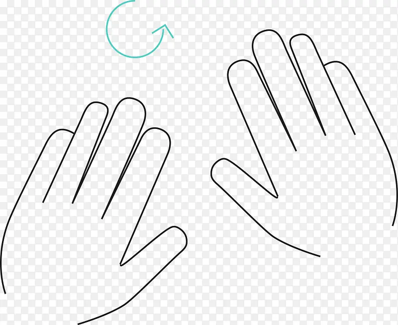 触摸屏手势矢量素材图