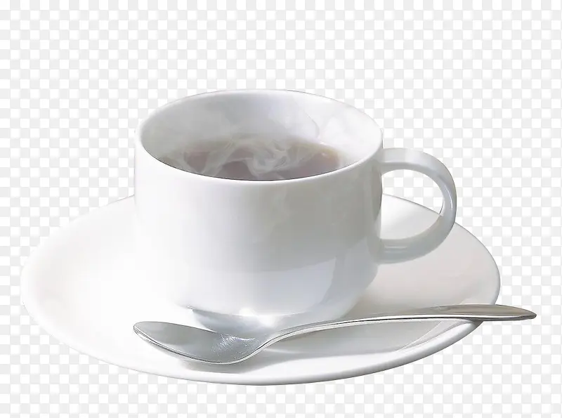 白色咖啡杯冬日动人热饮