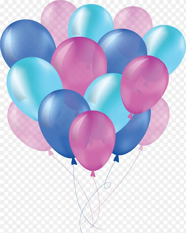 蓝紫色儿童节气球