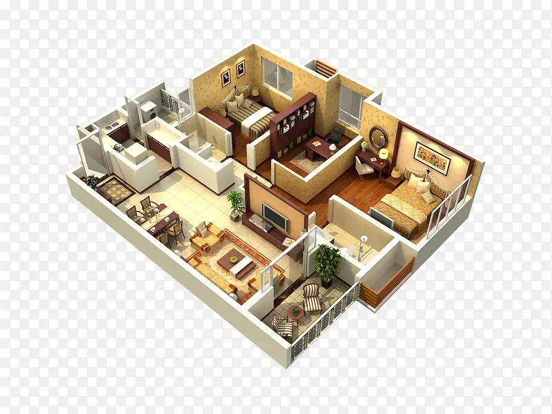 3D室内效果图