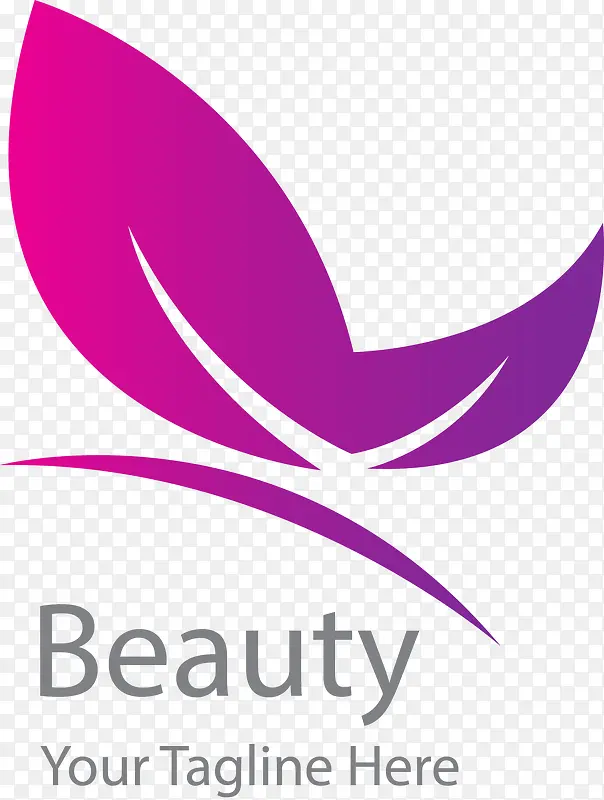 蝴蝶形状logo