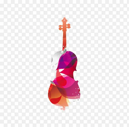 紫色炫酷小提琴