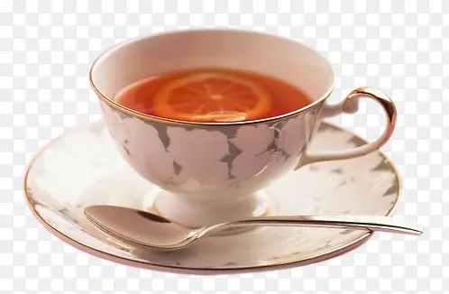 一杯加了柠檬片的红茶