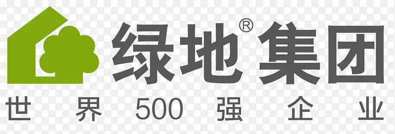 浅绿标黑字东方绿地LOGO