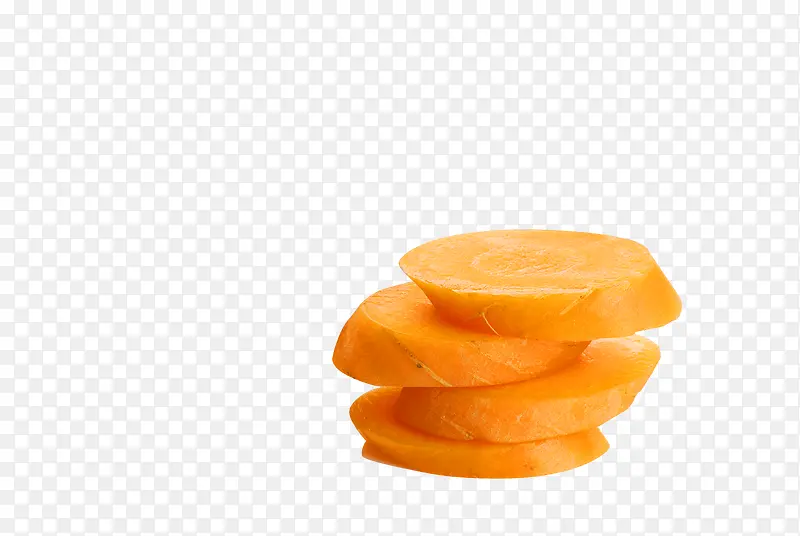 橙色简约胡萝卜片装饰图案