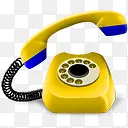 黄色的电话电话telephone-icons