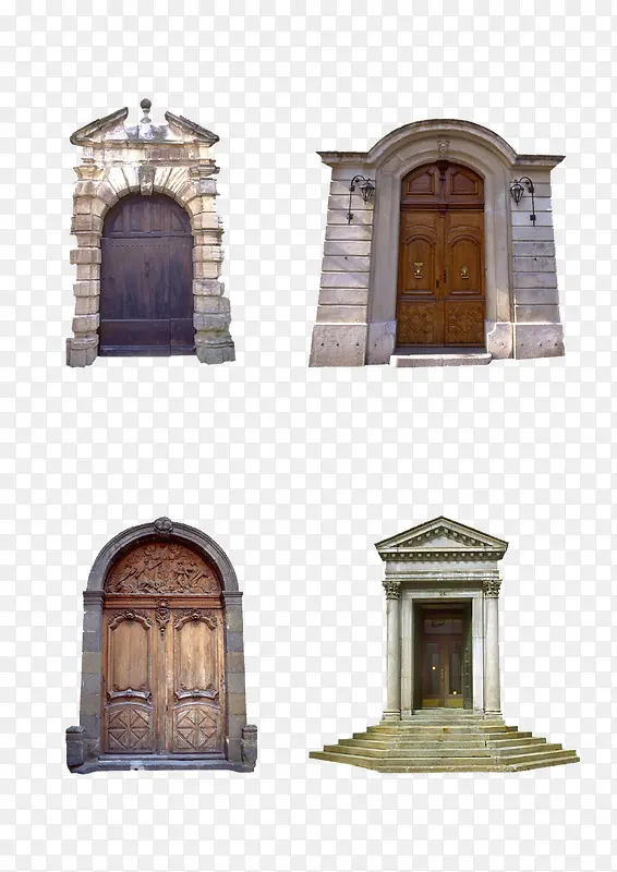 四个门洞和门