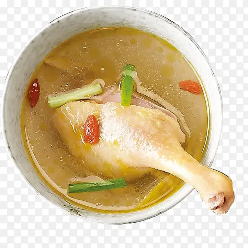 一碗鸡汤和鸡腿