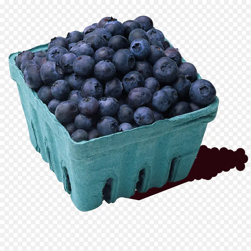 一盒蓝莓水果素材