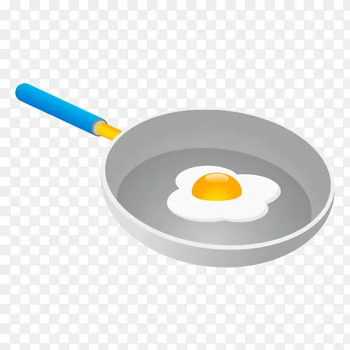 煎鸡蛋矢量图素材