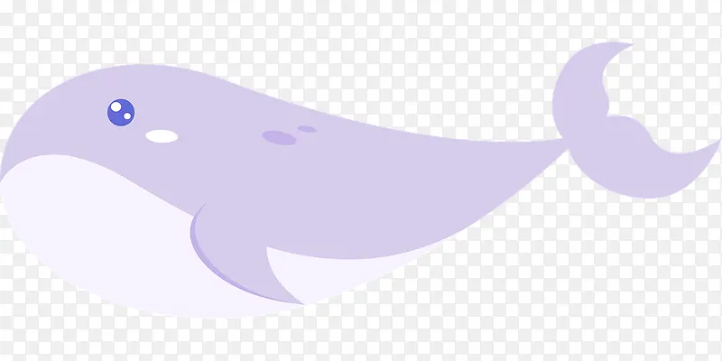 粉色简约手绘鲸鱼