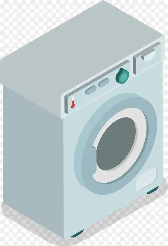 矢量图水彩创意洗衣机