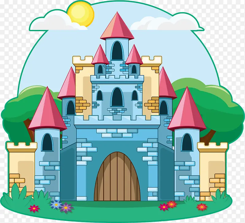 童话里的蓝色城堡