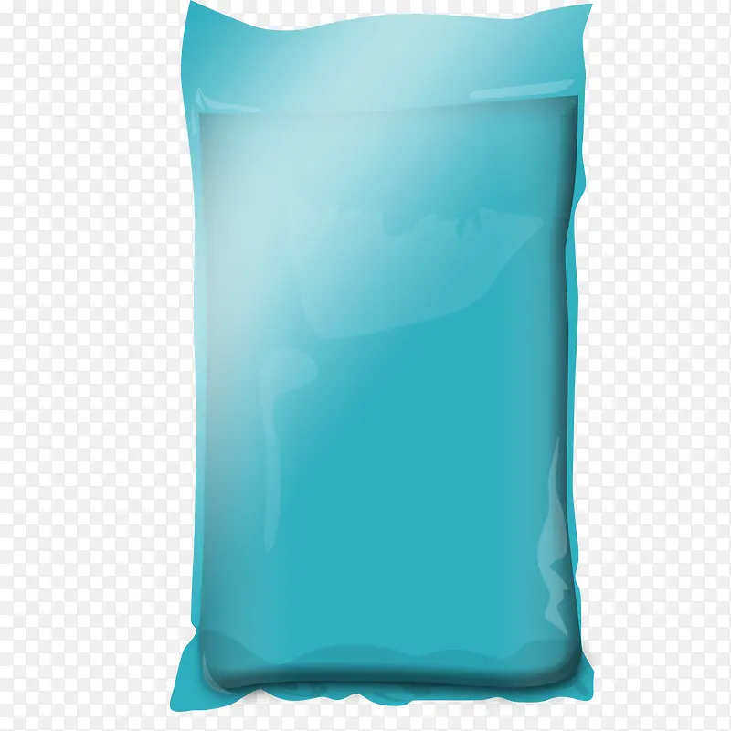 蓝色美观简约塑料袋包装