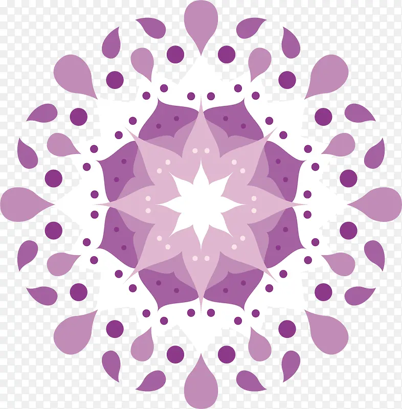 紫色水晶花纹