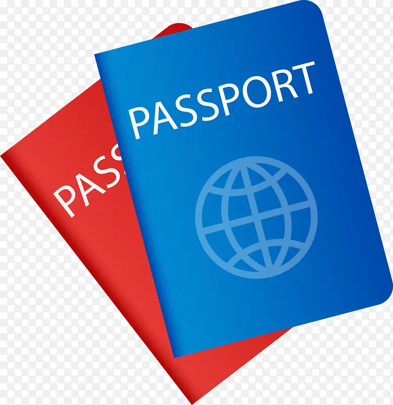 卡通护照通行证免抠素材