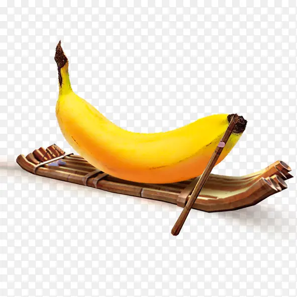 创意划船的香蕉