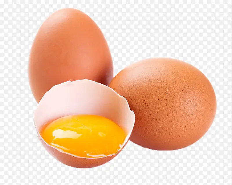 新鲜营养的3个鸡蛋