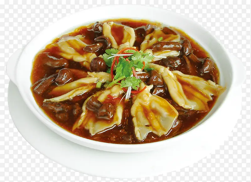鸭山蘑烧鸭掌