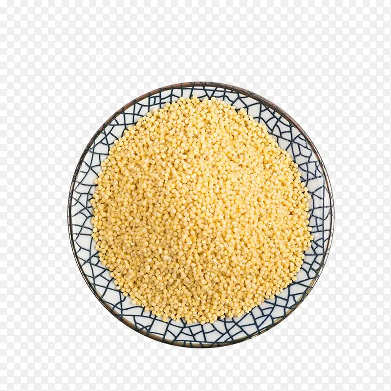 盘子里的养生食物小米