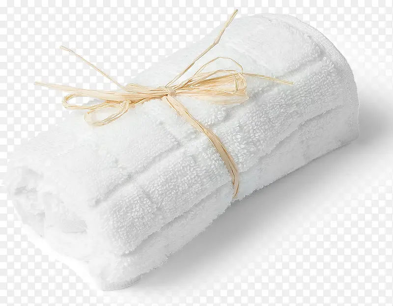 白色的毛巾