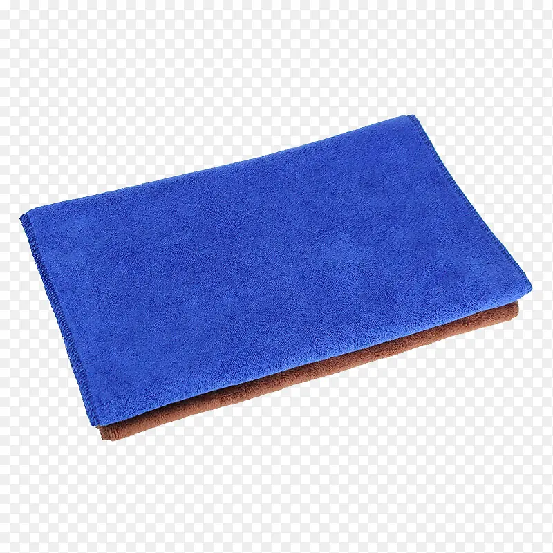 蓝布纤维洗车毛巾