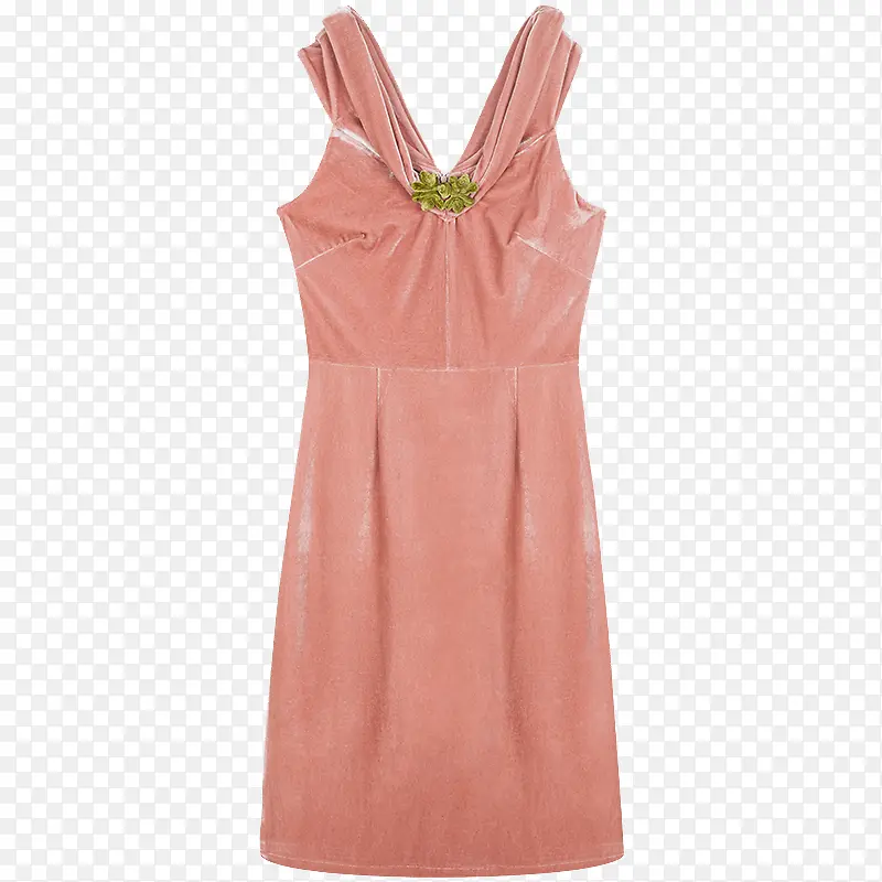 粉色皮裙