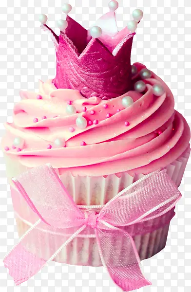 实物粉色蛋糕皇冠