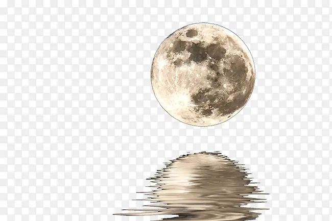 月亮月球唯美星空