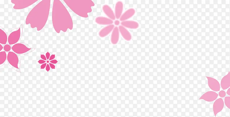 粉色小花装饰