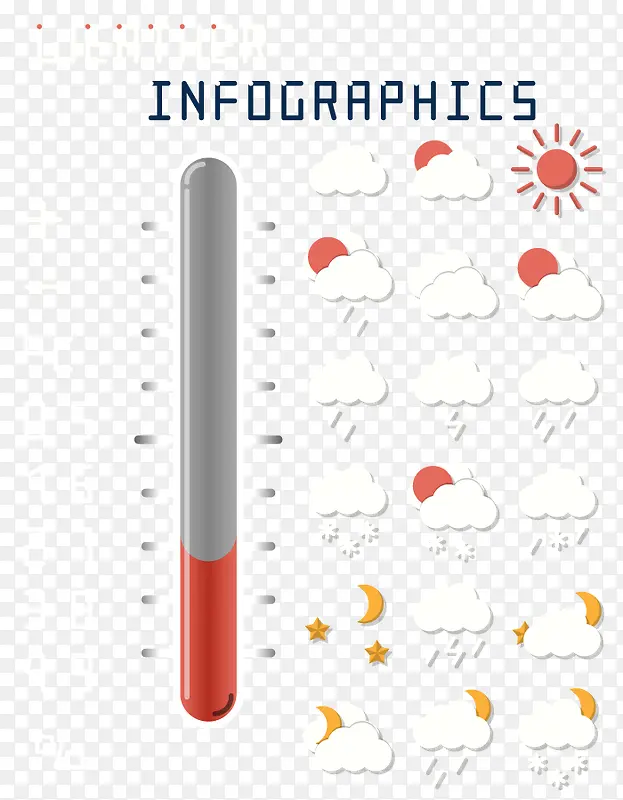 温度计天气图标