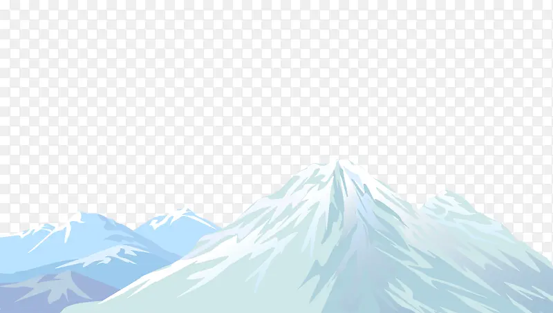 白色雪山