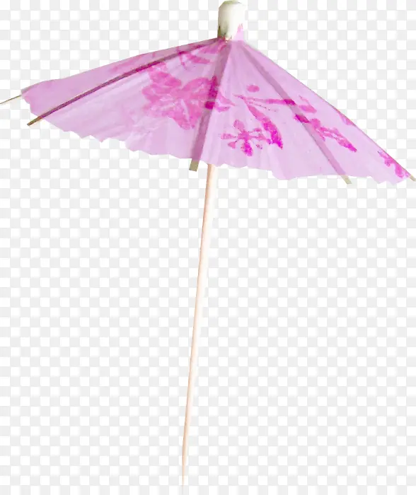撑开的粉红油纸伞