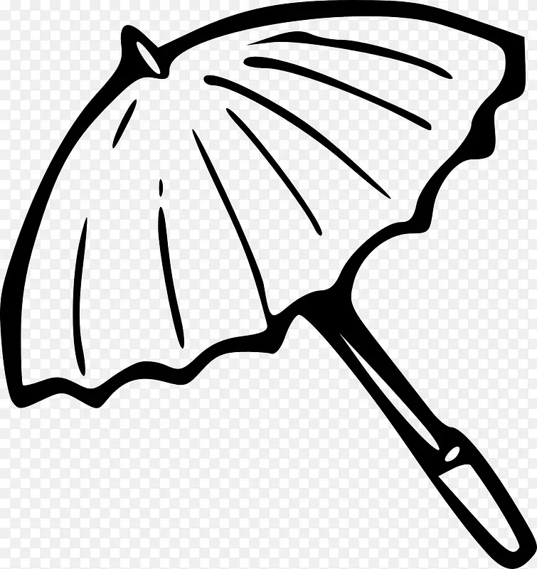 撑开的雨伞