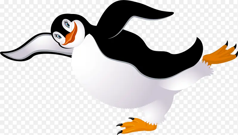 冬日卡通可爱企鹅
