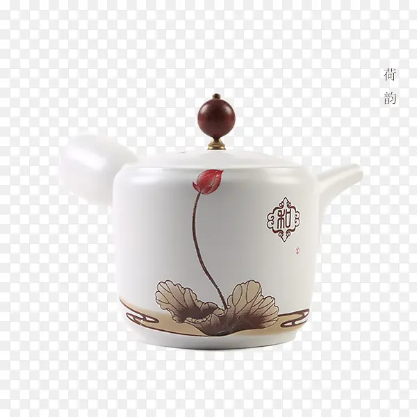 陶瓷泡茶茶壶-荷韵