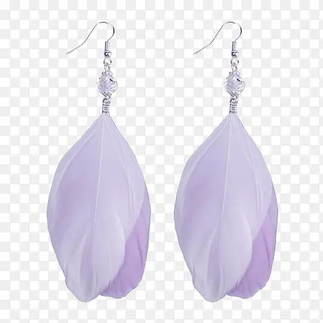 紫色珠宝配饰耳环