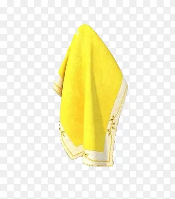 黄色挂掉毛巾