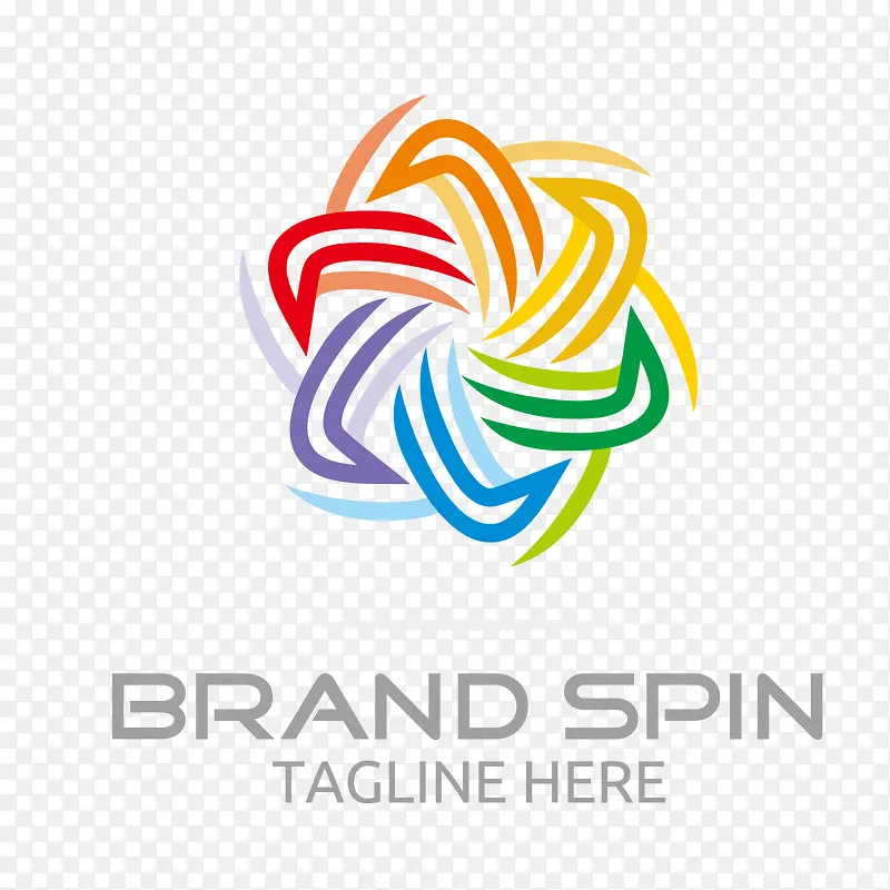 彩色花朵logo