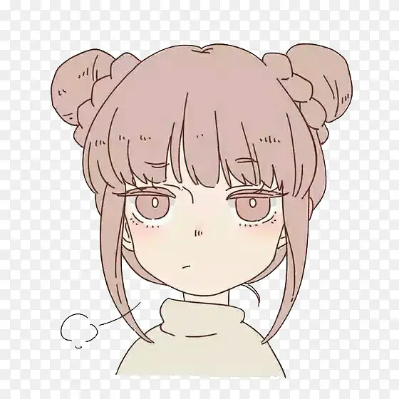 生气的女孩