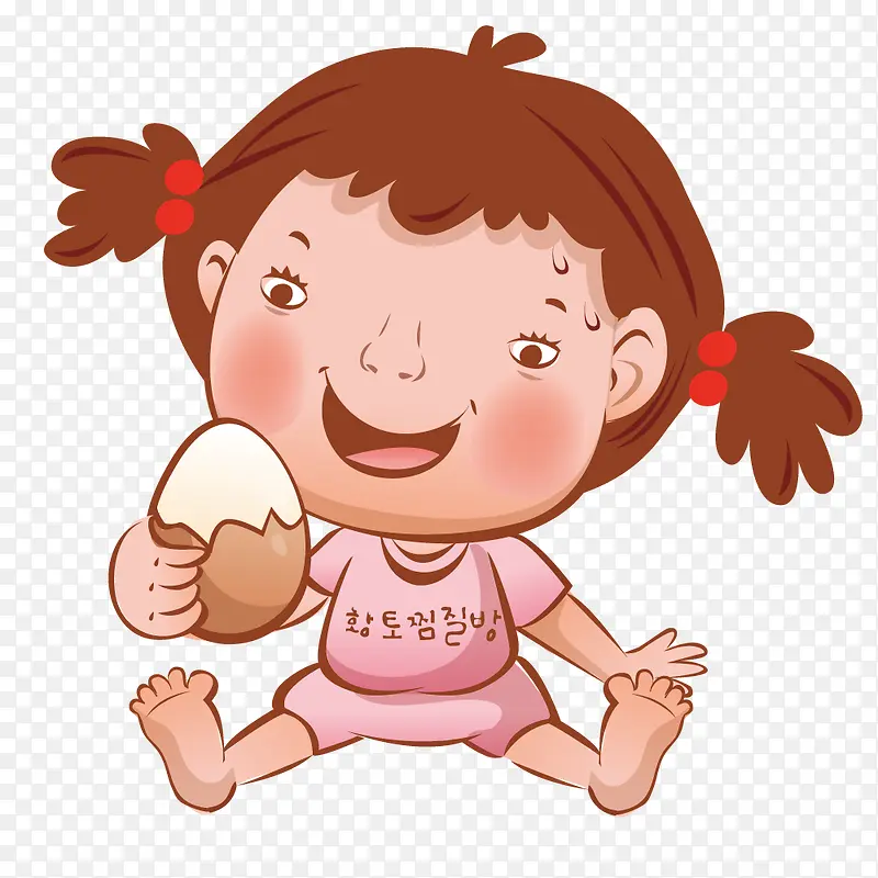 吃鸡蛋的女孩