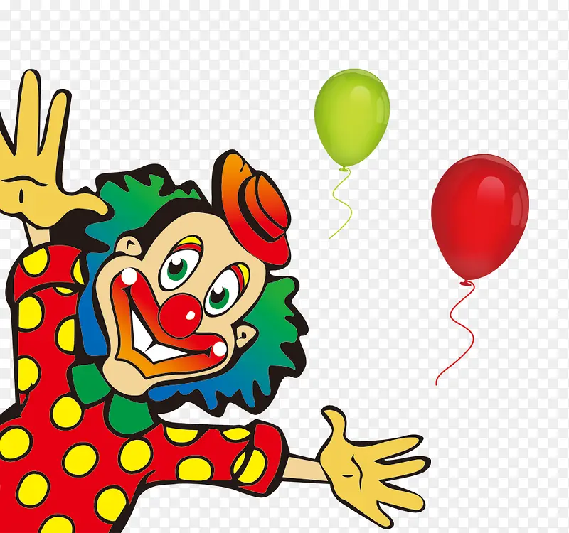 愚人节欢乐小丑气球
