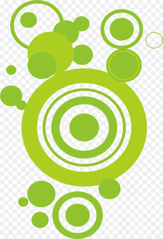 绿色圆圈底纹
