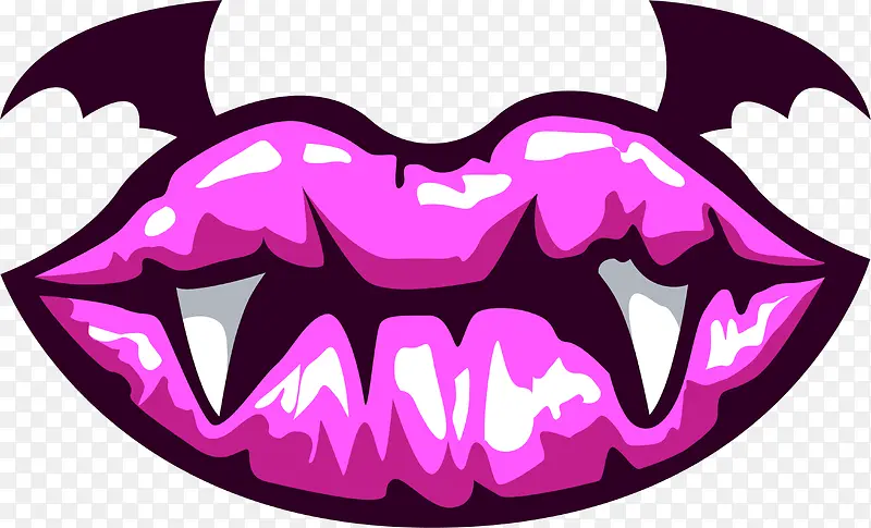 紫色恶魔嘴唇