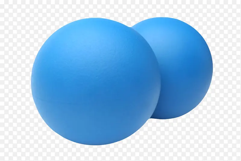蓝色塑性瑜伽球橡胶制品实物