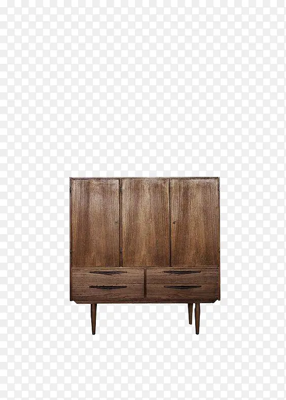棕色木质柜子