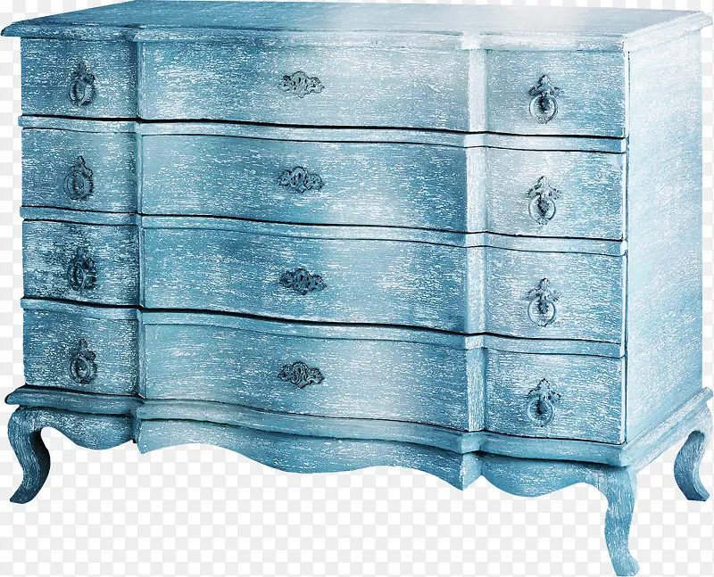 蓝色漂亮木质柜子