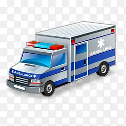 3D医疗物品救护车