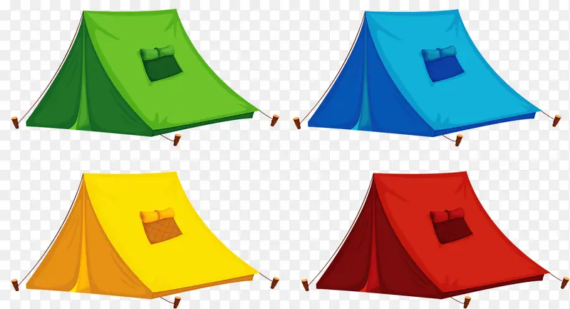 彩色小帐篷