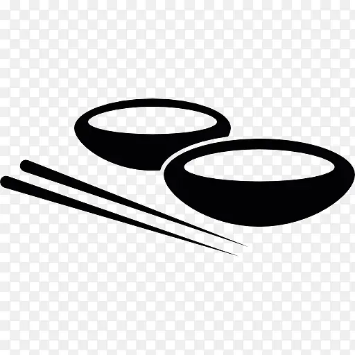 两个碗和筷子图标